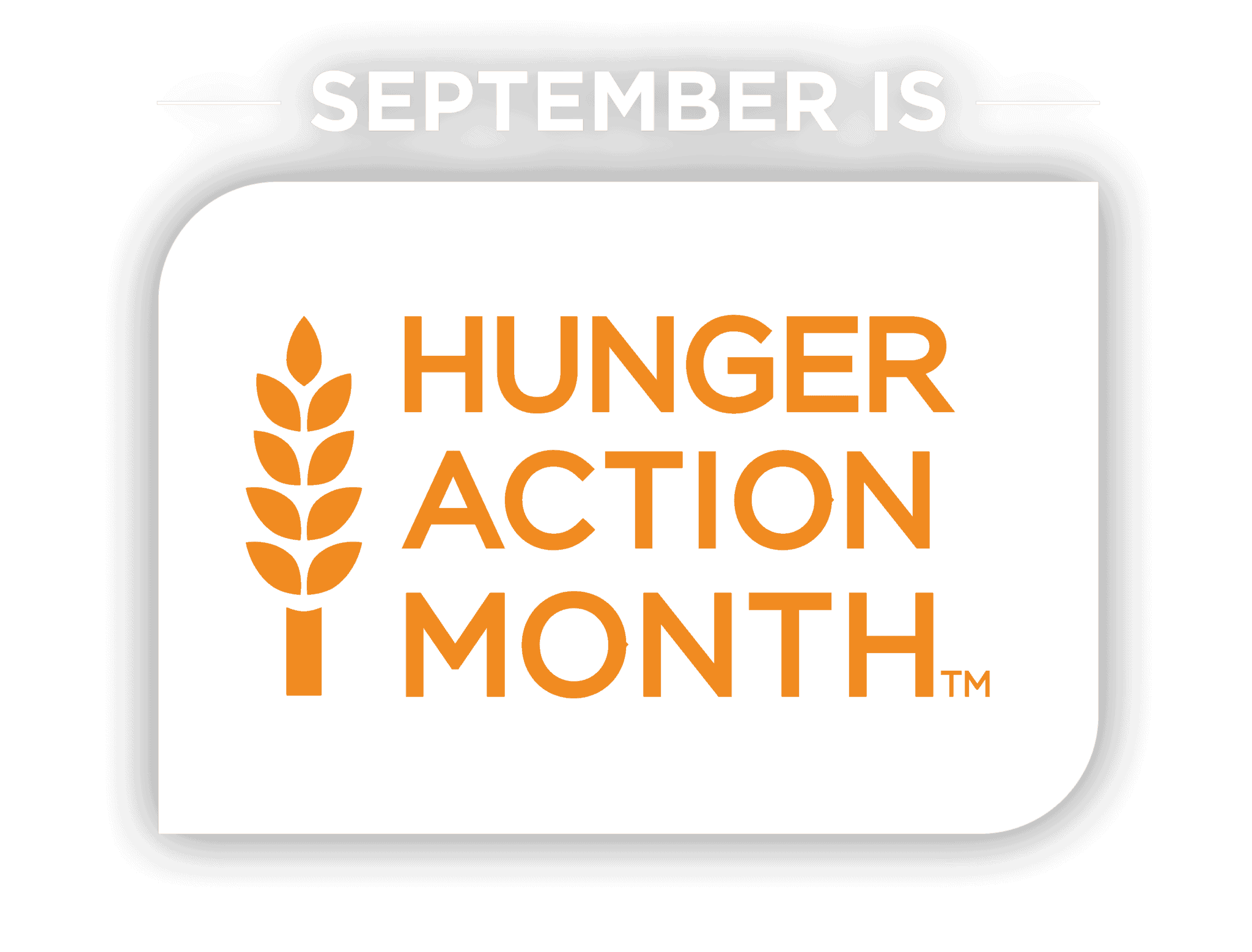 September is Hunger Action Month.