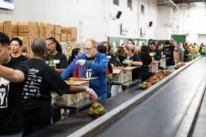 April Housing Food Drive Volunteers