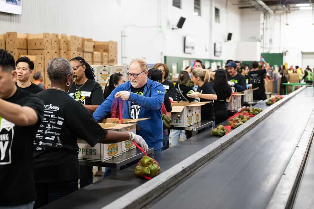 April Housing Food Drive Volunteers